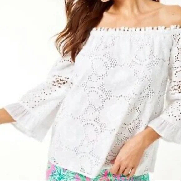 Lilly Pulitzer Laurenne Top - Picture 7 of 8